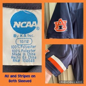Childs Auburn Univ Jersey Size 10/12